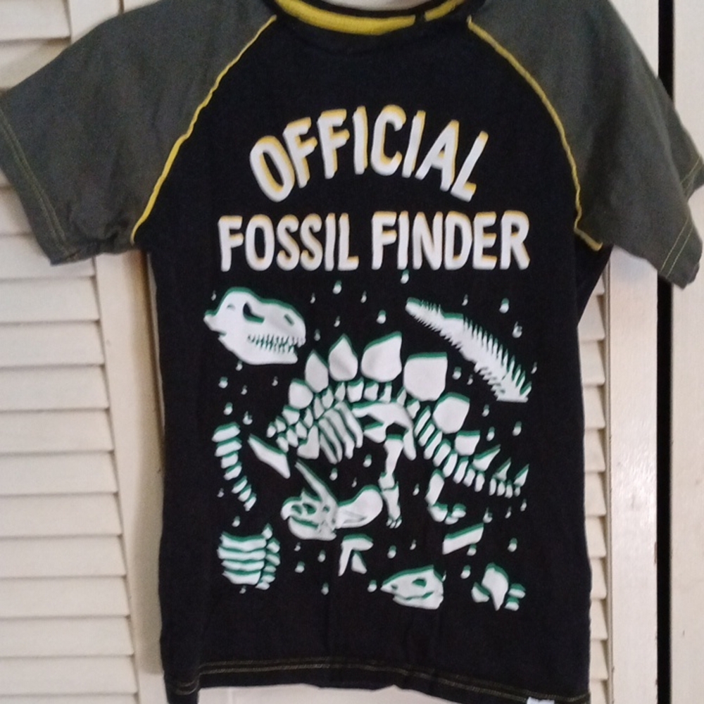 Kids Fossil Explorer Tee - Black